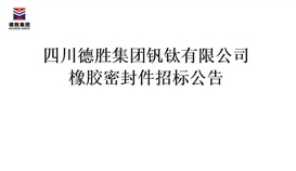 亚洲必赢橡胶密封件招标项目