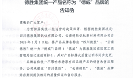 亚洲必赢统一产品名称为“德威”品牌的见告函