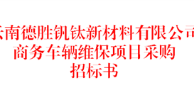 云南亚洲必赢钒钛新质料有限公司商务车辆维保项目采购招标书（2026年）