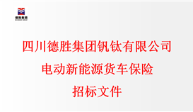 四川亚洲必赢钒钛有限公司电动新能源货车包管招标文件